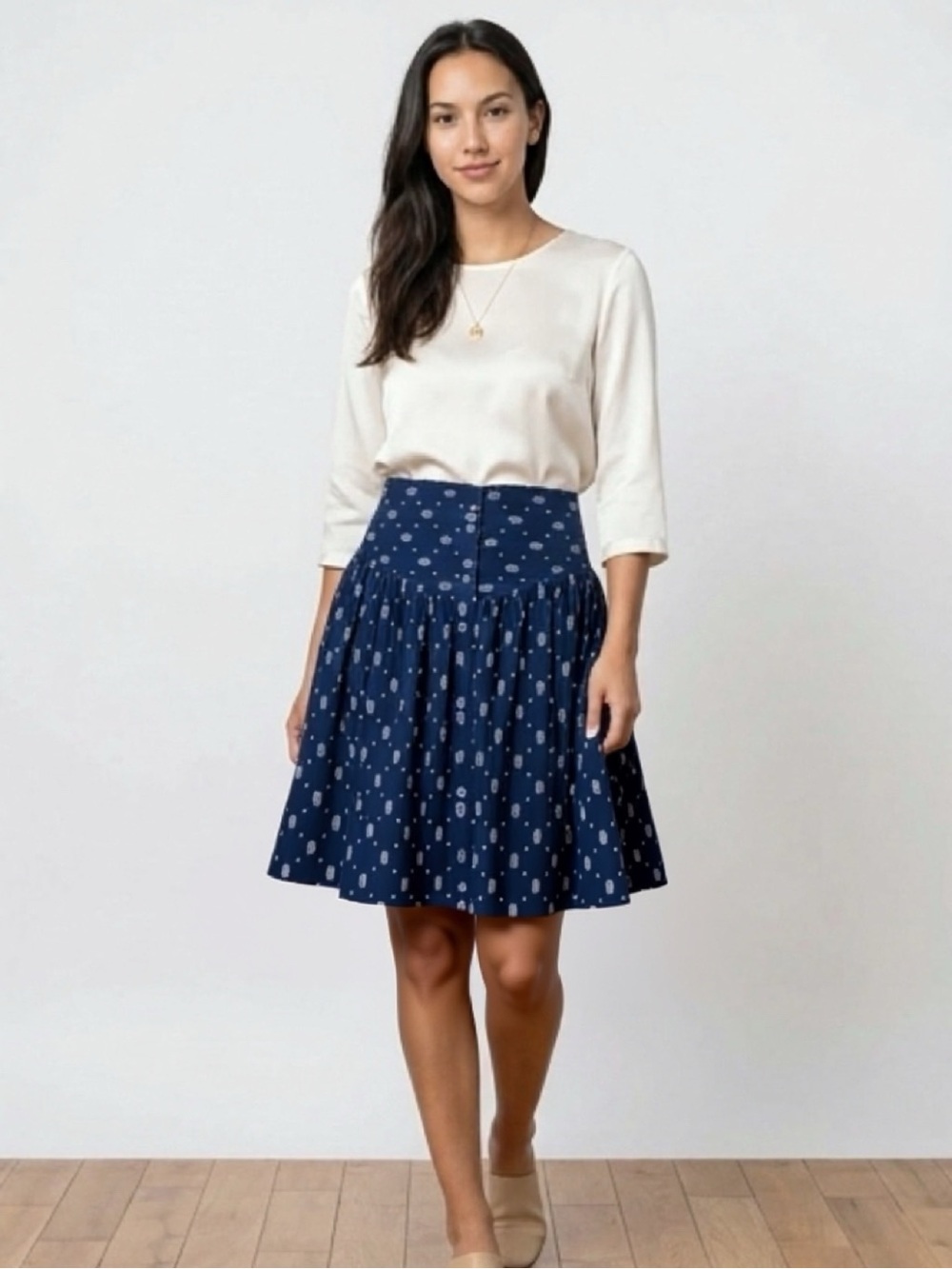 Vintage Liz Sport Navy Skirt 8